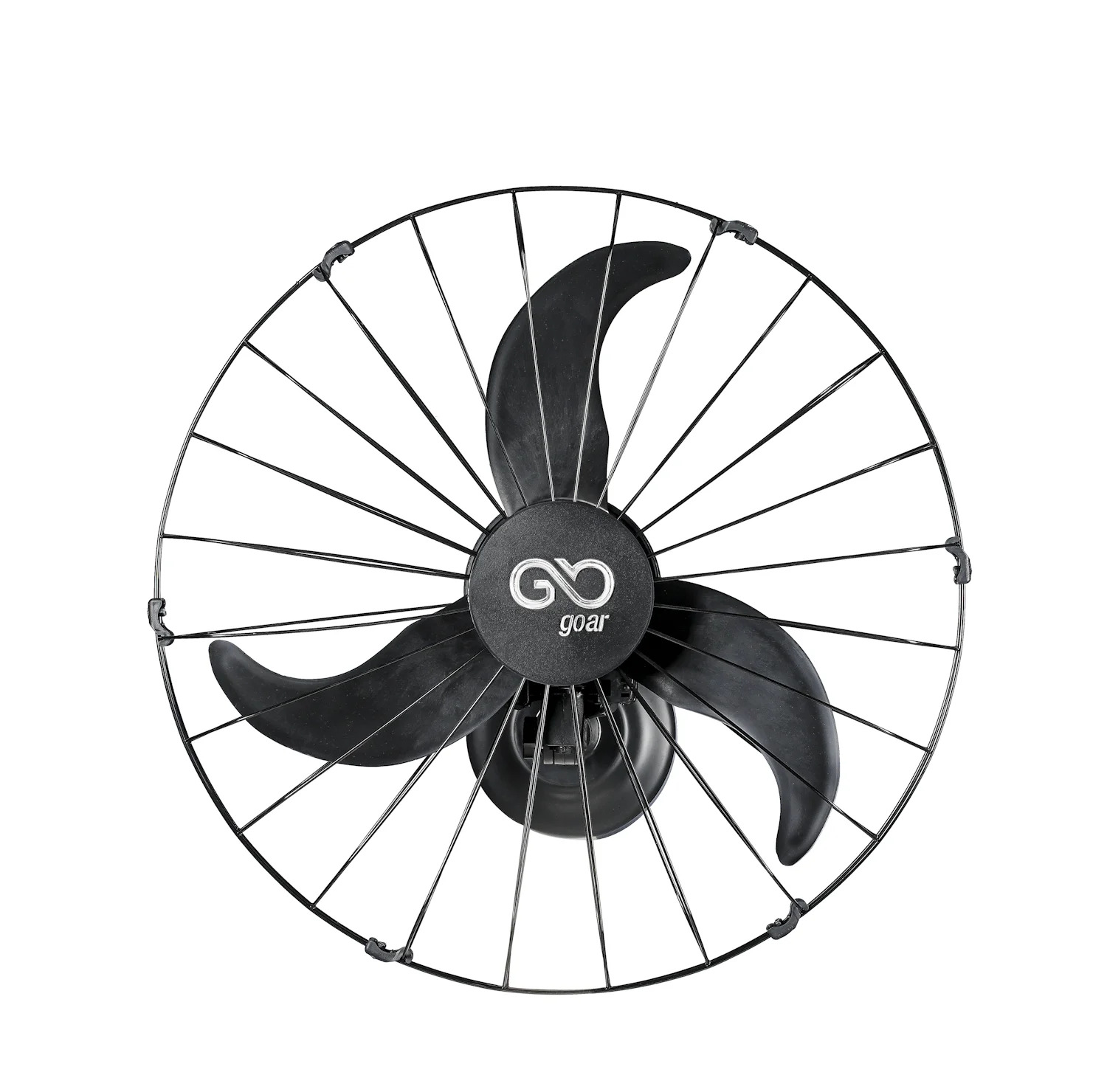 VENTILADOR OSCILANTE PAREDE 60 CENTÍMETROS METAL 127V 180W PRETO 3PÁS