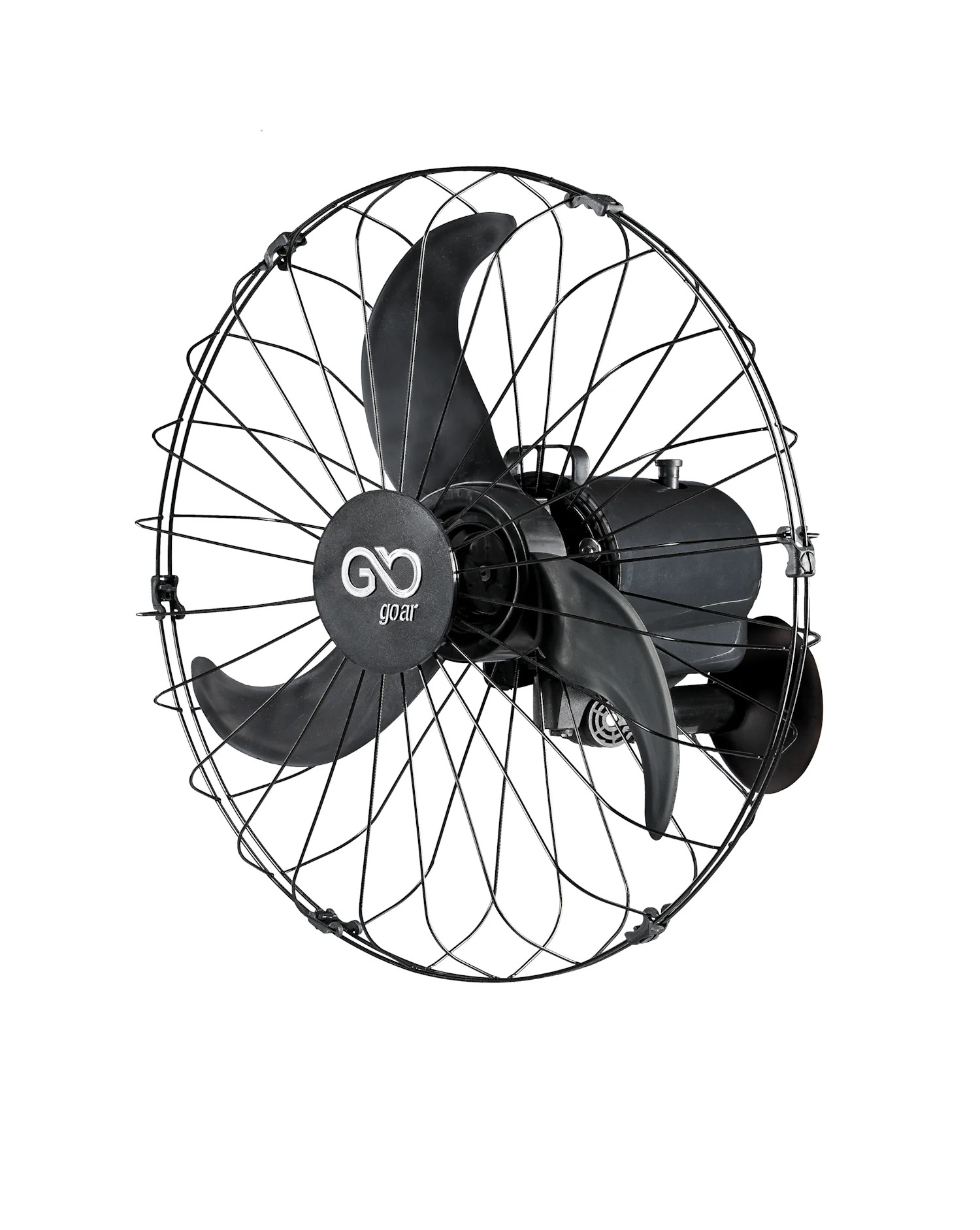 VENTILADOR OSCILANTE PAREDE 60 CENTÍMETROS METAL 127V 180W PRETO 3PÁS 3