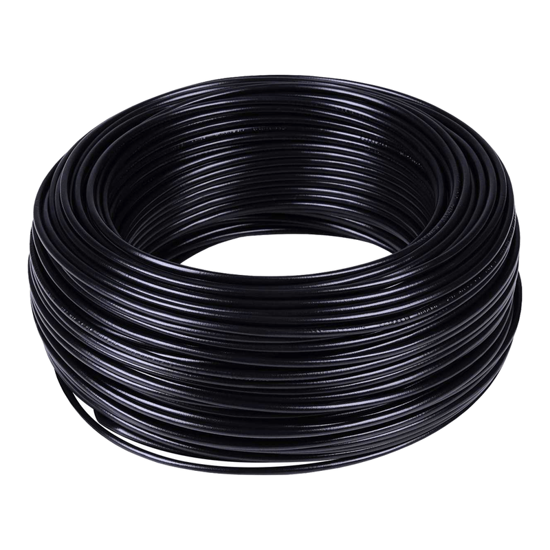 CABO FLEXIVEL 6,0MM 750V  BITOLA 6 MM ROLO 100 MTS COR PRETO