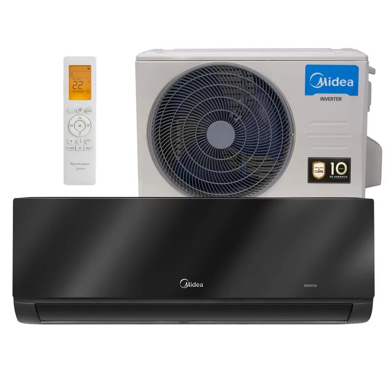 Ar-Condicionado Split HW Black Edition Springer Carrier Midea Inverter 18.000 BTUs Quente/Frio 220V R-32 Monofasico 1