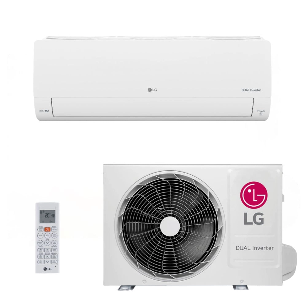 Ar-Condicionado Split HW Dual Voice LG Inverter 9.000 BTUs Frio 220V R-32 Monofasico