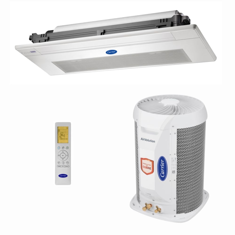 Ar-Condicionado Split Cassete 1 Via Springer Carrier Midea Inverter 24.000 BTUs Frio 220V R-410 Monofasico