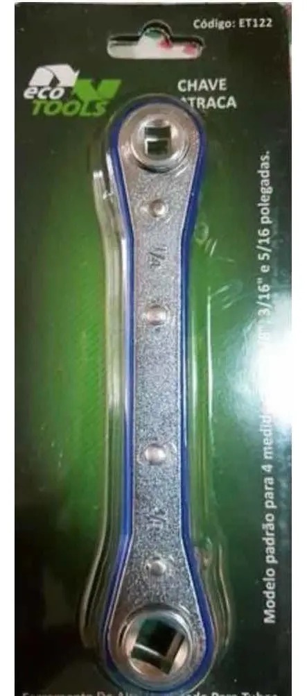 CHAVE CATRACA 3/16-1/4-5/16-3/8 ECOTOOLS