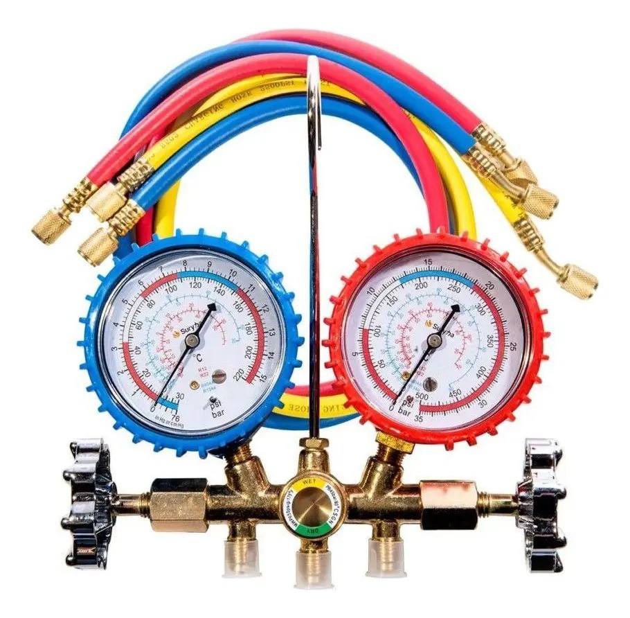 MANIFOLD C/MANGUEIRA 90CM SURYHA R22/R134/R404 1