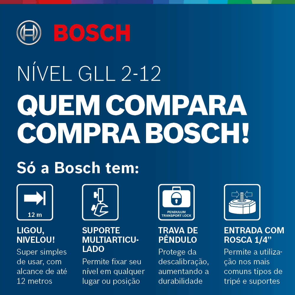 GLL 2-12: NÍVEL DE LINHA BOSCH 12M 7