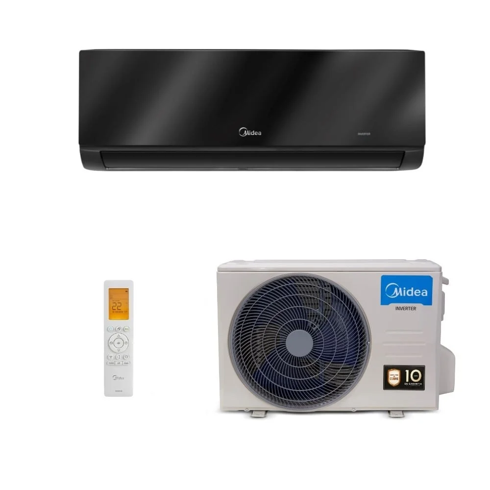 AR CONDICIONADO SPLIT HW 24000 BTU QUENTE/FRIO BLACK EDITION INVERTER SPRINGER MIDEA 220V