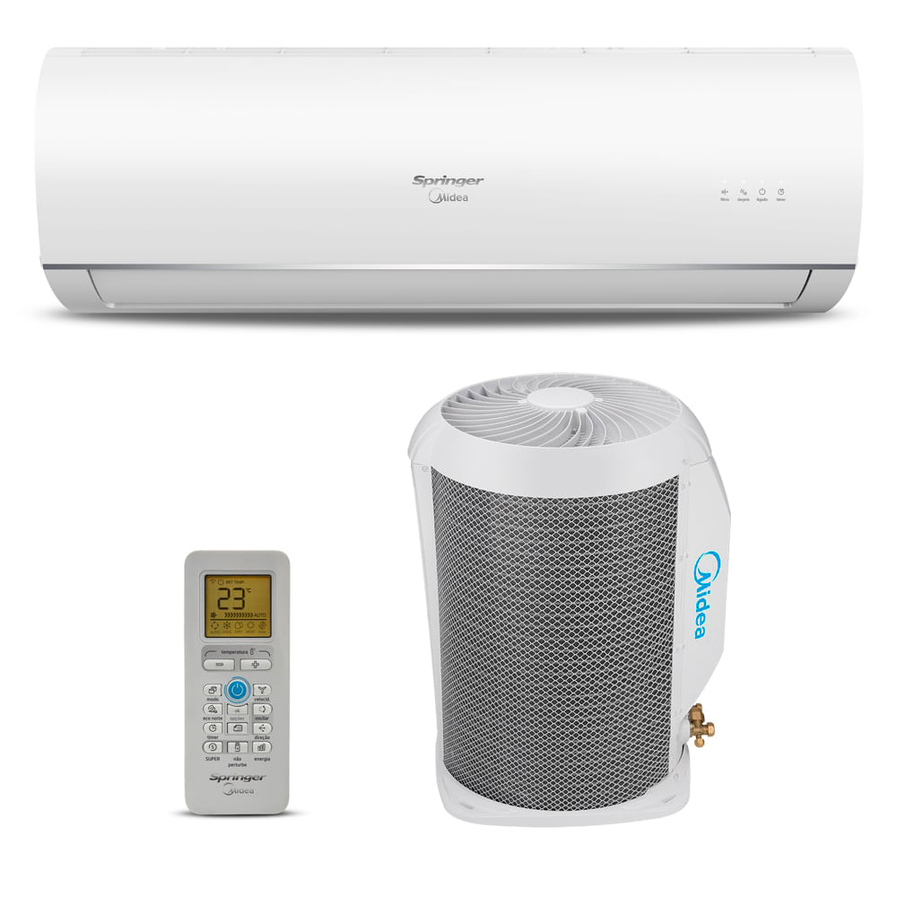 AR CONDICIONADO SPLIT HI WALL 9.000 BTUS MIDEA AIRVOLUTION FRIO 220V - COMPACTO E EFICIENTE