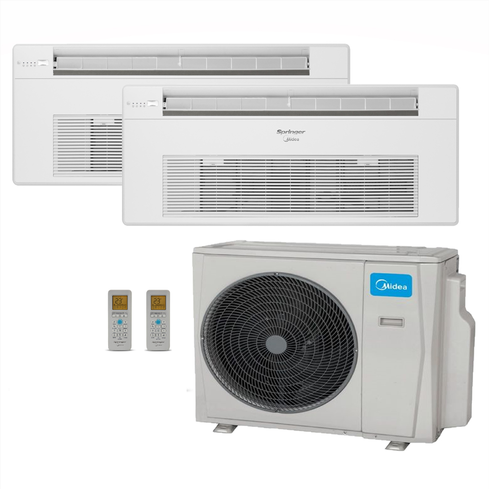 AR CONDICIONADO MULTISPLIT CASSETE BI 18000 BTU(2X9000) QUENTE/FRIO MIDEA INVERTER 220V