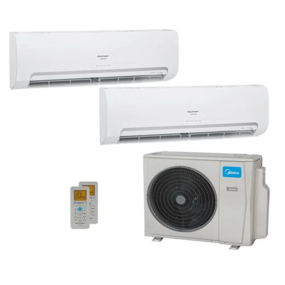 AR CONDICIONADO MULTISPLIT HW BI 36000 BTU(1X12000/1X24000) QUENTE/FRIO INVERTER MIDEA  220V 2