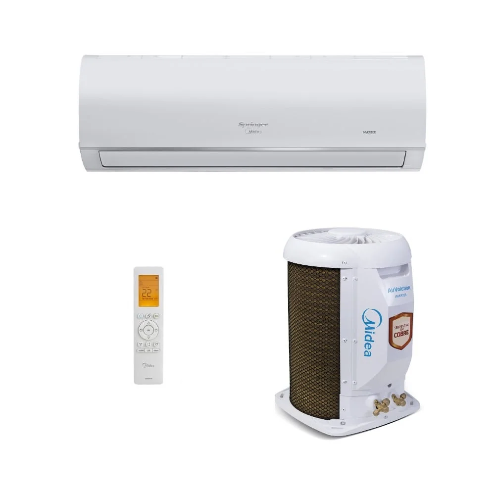 AR CONDICIONADO SPLIT HI WALL 12.000 BTUs FRIO AIRVOLUTION SPRINGER MIDEA 220V